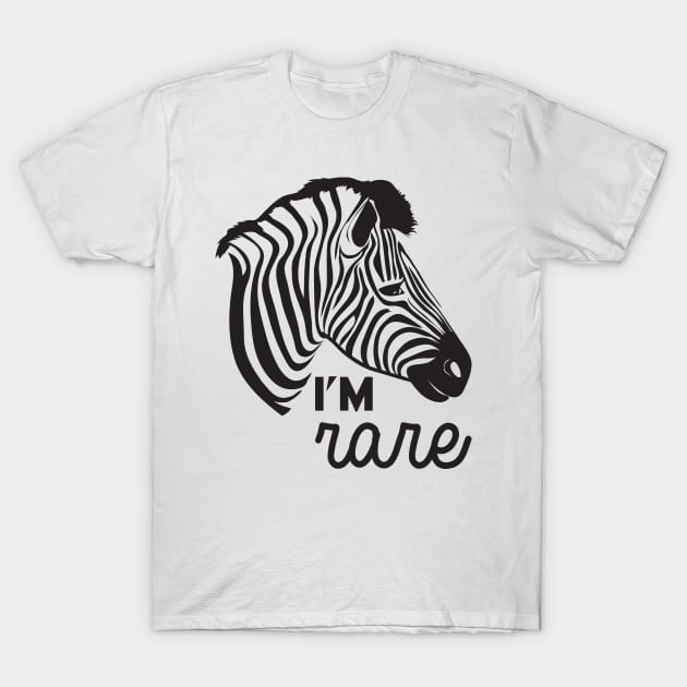 I'm Rare Zebra T-Shirt by kimmieshops